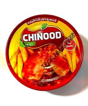 کنسرو خورشت قیمه با مرغ چینود 150گرمی