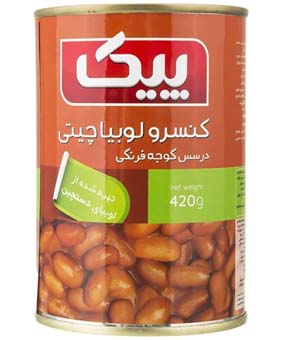کنسرو لوبیا چیتی پیک 420گرمی