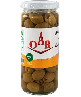 زیتون سبز درشت بدون هسته او آ ب 480گرمی