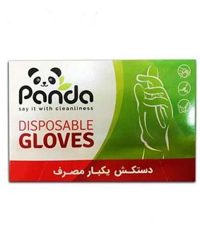 دستکش یکبار مصرف پاندا 100عددی